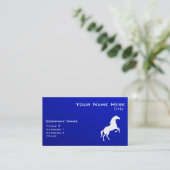 Carte De Visite Cheval bleu (Debout devant)