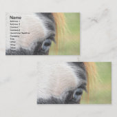 Carte De Visite Cheval bleu (Devant / Derrière)