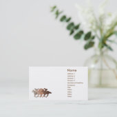 Carte De Visite Cheval Brown - affaires (Debout devant)