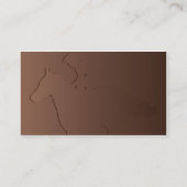 Carte De Visite Cheval Brown - affaires (Dos)