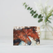 Carte De Visite Cheval Couple (Debout devant)