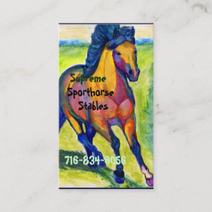 Carte De Visite Cheval d'art