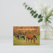 Carte De Visite Cheval d'automne (Debout devant)