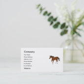 Carte De Visite Cheval de baie (Debout devant)