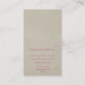 Carte De Visite Cheval de basculage vintage (Dos)