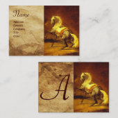 CARTE DE VISITE CHEVAL DE CHEVAL GRAY REMPLI (Devant / Derrière)