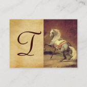 CARTE DE VISITE CHEVAL DE CHEVAL GRAY REMPLI (Dos)