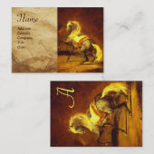 CARTE DE VISITE CHEVAL DE CHEVAL GRAY REMPLI (Devant / Derrière)