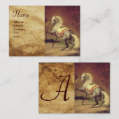 CARTE DE VISITE CHEVAL DE CHEVAL GRAY REMPLI (Devant / Derrière)