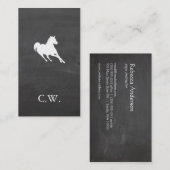 Carte De Visite Cheval de course (Devant / Derrière)