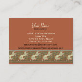 Carte De Visite Cheval de danse Art nouveau - Personnaliser (Dos)