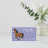 Carte De Visite Cheval de dessin animé (Debout devant)