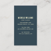 Carte De Visite Cheval de feu abstrait – Conception d'art équin mo (Dos)