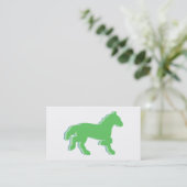 Carte De Visite cheval de menthe (Debout devant)