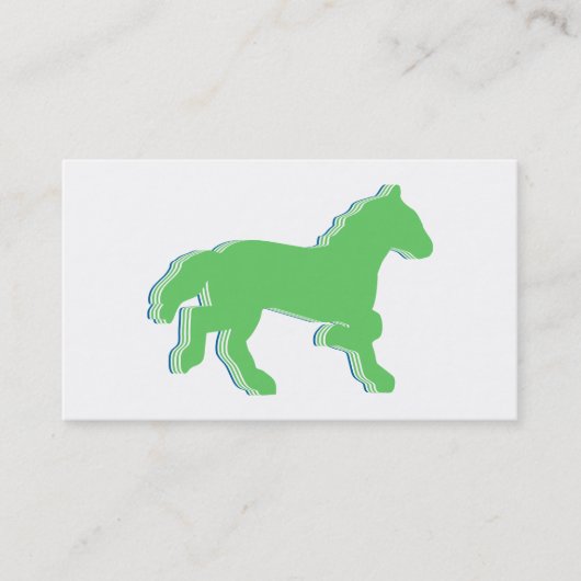 Carte De Visite cheval de menthe (Devant)