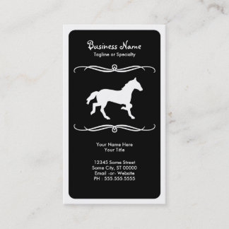 Carte De Visite cheval de mod