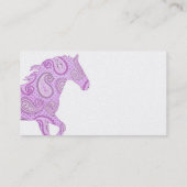 Carte De Visite Cheval de Paisley (Dos)