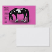 Carte De Visite Cheval de patineur (Devant / Derrière)