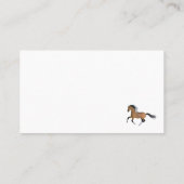 Carte De Visite Cheval de quart en peau de bouchon (Dos)