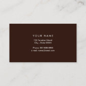 Carte De Visite Cheval de saut | Équitation | Entraîneur de chevau (Dos)