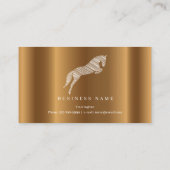 Carte De Visite Cheval de saut | Scribble Horse | Cheval d'or (Dos)