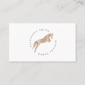 Carte De Visite Cheval de saut | Scribble Horse | Cheval d'or (Devant)