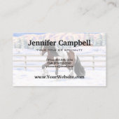 Carte De Visite Cheval de Tinker Tinker Gypsy Vanner Brown Pinto (Dos)