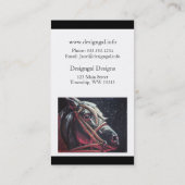 Carte De Visite Cheval Dramatique (Dos)