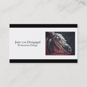 Carte De Visite Cheval Dramatique