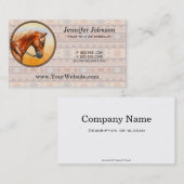 Carte De Visite Cheval du quartier de conception sud-ouest (Devant / Derrière)