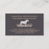 Carte De Visite Cheval Equestre Brown Beige Pony (Dos)