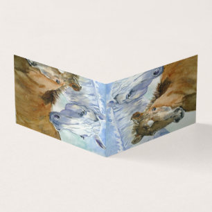 Carte De Visite Cheval et poney