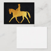 Carte De Visite Cheval Et Rider (Devant / Derrière)