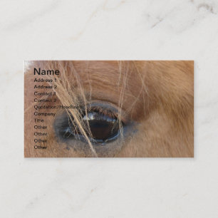 Carte De Visite Cheval Eye