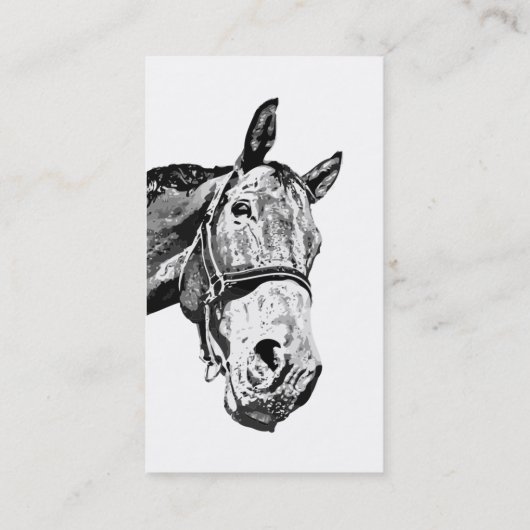 Carte de visite Cheval Farrier Personnalisé (Dos)