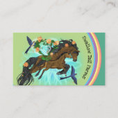 Carte De Visite Cheval Ferme arc-en-ciel &momma cheval (Devant)