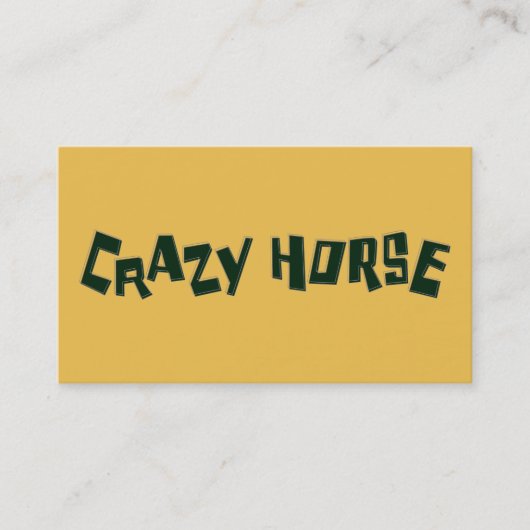 Carte De Visite cheval fou (Devant)
