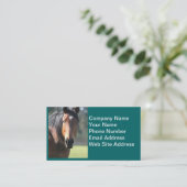Carte De Visite Cheval : Grand plan rapproché Brown de cheval de (Debout devant)
