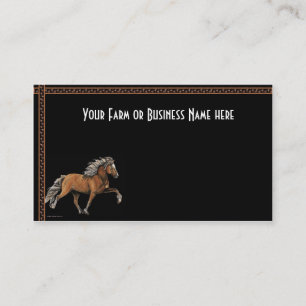 Carte De Visite cheval islandais Elska