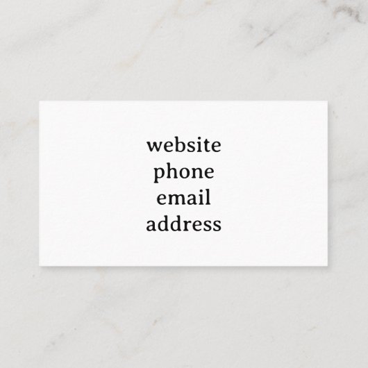 Carte De Visite Cheval moderne Equestre noir et blanc (Dos)