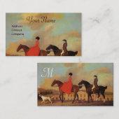 Carte De Visite CHEVAL MONogramme (Devant / Derrière)