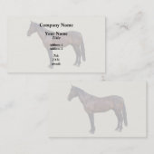 Carte De Visite Cheval Morgan de Profil (Devant / Derrière)