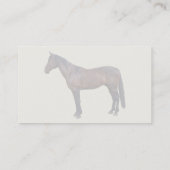 Carte De Visite Cheval Morgan de Profil (Dos)