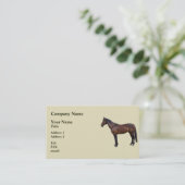 Carte De Visite Cheval Morgan de profil (Debout devant)