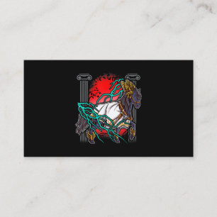 Carte De Visite Cheval Mythes Grecs Zeus Dieux Anciens Equine Ligh