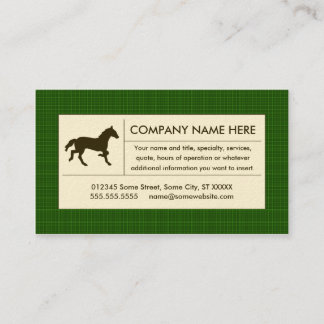 Carte De Visite cheval plaid