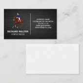 Carte De Visite Cheval Rider | Sitter animal (Devant / Derrière)