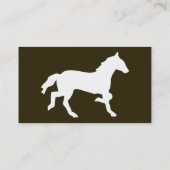 Carte De Visite cheval simple (Dos)