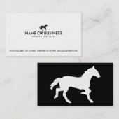 Carte De Visite cheval simple (Devant / Derrière)