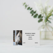 Carte De Visite Cheval stable (Debout devant)